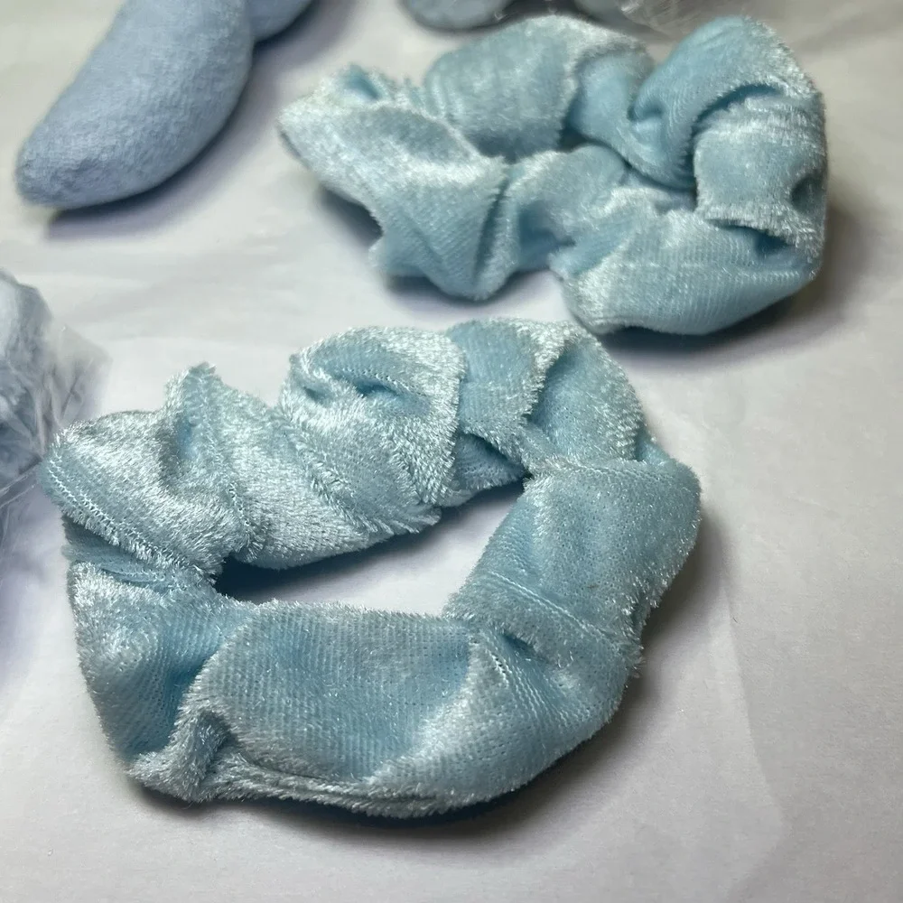 6 Pack Spa Headband Makeup, Face Wash, Skincare Hair Accessories‎ Blue Clip NWT